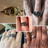 Picture of Engraved Custom Graduation Ring with Birthstone | Personalized College Ring with Name | Graduation Gift