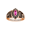 Picture of Custom Engraved Graduation Ring with Birthstone | Personalized College Ring with Name | Graduation Gift for Her
