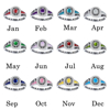 Picture of Custom Graduation Ring with Birthstone | Personalized College Ring with Name | Nice Graduation Gift for Her