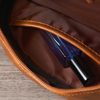 Picture of Custom Double Layer Leather Toiletry Bag for Men | Personalized Groomsmen Gifts | Gift for Father