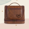 Picture of Custom Large Capacity Leather Men Toiletry Bag | Personalized Groomsmen Gifts | Travel Bag For Men