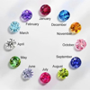 Picture of Gold 925 Sterling Oval Birthstone Class Ring With Filigree Hidden Year | Custom Graduation Ring