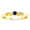 Picture of Heart Surrounded Solitaire Ring | Custom Graduation Ring