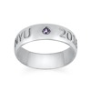 Picture of Graduation Ring with Personalized Birthstone | Custom Graduation Ring