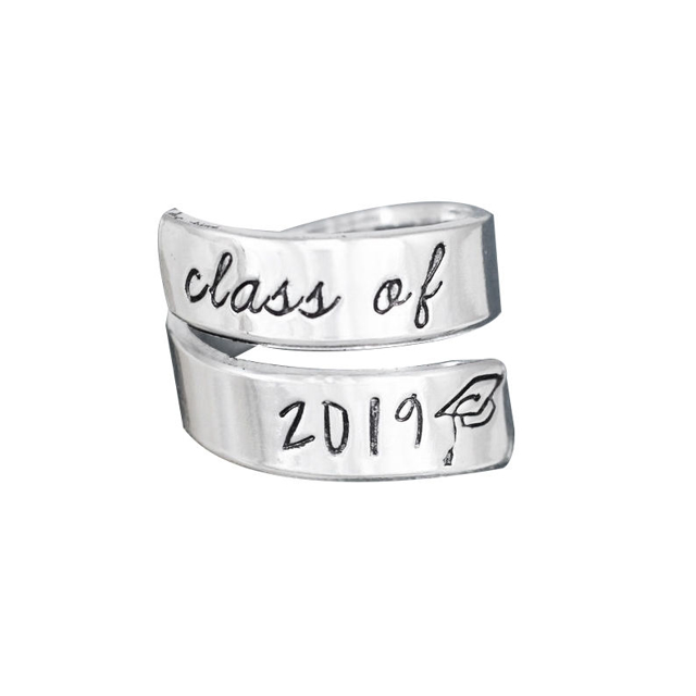 Picture of Custom Graduation Ring | Graduation Gift | Handmade Wrap Ring
