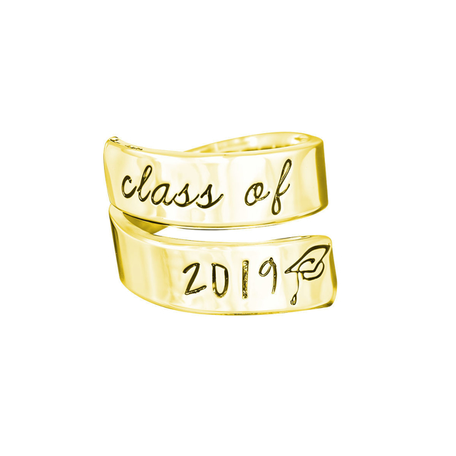 Picture of Custom Graduation Ring | Graduation Gift | Handmade Wrap Ring