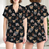 Picture of Custom Face Pajamas Full Set Short Sleeves | Personalised Unisex Pajamas Set for Summer