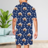 Picture of Custom Full Set Summer Pajamas with Short Sleeves | Personalized Face Pajama Sets