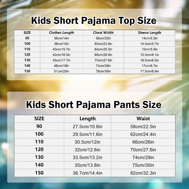 Picture of Custom Summer Day Pajamas | Full Set Pajama with Short Sleeves | Personalised Unisex Pajama Set for Gift