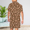 Picture of Custom Summer Day Pajamas | Full Set Pajamas with Short Sleeves | Personalized Unisex Pajama Sets