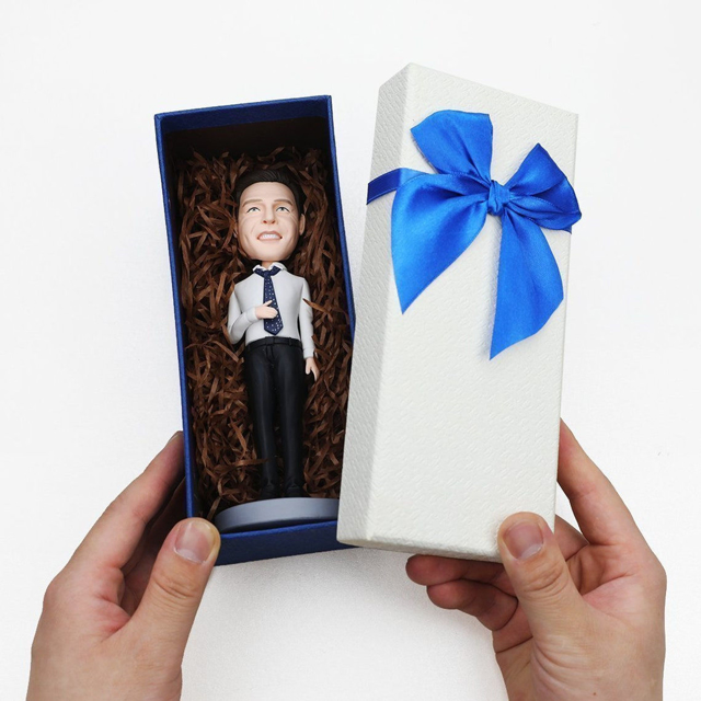 Picture of Custom Bobbleheads:  Fishing man | Personalized Bobbleheads for the Special Someone as a Unique Gift Idea｜Best Gift Idea for Birthday, Christmas, Thanksgiving etc.