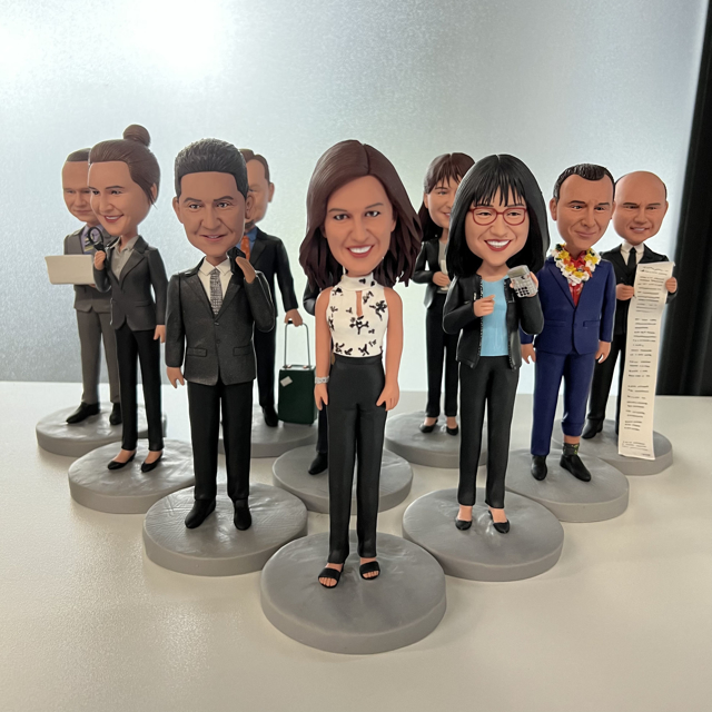 Picture of Custom Bobbleheads: Bassball player girl | Personalized Head to Toe Customization Bobblehead for Your Special Someone as a Unique Gift Idea