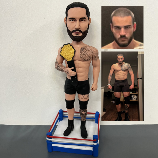 Picture of Custom Bobbleheads: Boxing Player | Personalized Bobbleheads for the Special Someone as a Unique Gift Idea｜Best Gift Idea for Birthday, Christmas, Thanksgiving etc.