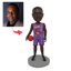 Picture of Custom Bobbleheads: Basketball Player  in Purple Uniform | Personalized Bobbleheads for the Special Someone as a Unique Gift Idea｜Best Gift Idea for Birthday, Christmas, Thanksgiving etc.