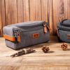 Picture of Custom Canvas Toiletry Bag for Men | Personalized Bags for Groomsmen | Easy Carry Travel Bag For Him