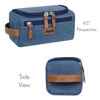 Picture of Custom Canvas Toiletry Bag for Men | Personalized Bags for Groomsmen | Easy Carry Travel Bag For Him