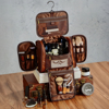 Picture of Custom Large Capacity Leather Toiletry Bag |  Easy Carry Travel Bag For Men I Father's Day Gift