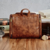 Picture of Custom Large Capacity Leather Toiletry Bag |  Easy Carry Travel Bag For Men I Father's Day Gift