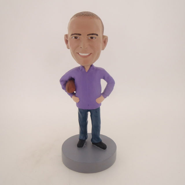 Picture of Custom Bobblehead Doll: Casual Football Fan