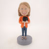 Picture of Custom Bobblehead Doll: Girl Holding Camera