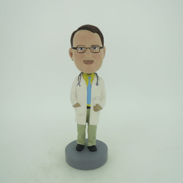 Picture of Custom Bobblehead Doll: Hands In Lab Coat Male Doctor