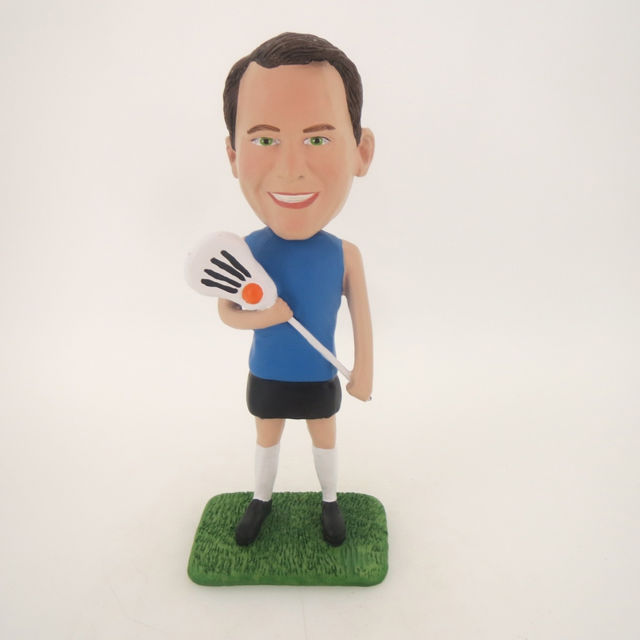 Picture of Custom Bobblehead Doll: Male Lacrosse Player