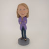 Picture of Custom Bobblehead Doll: Purple Jacket Girl