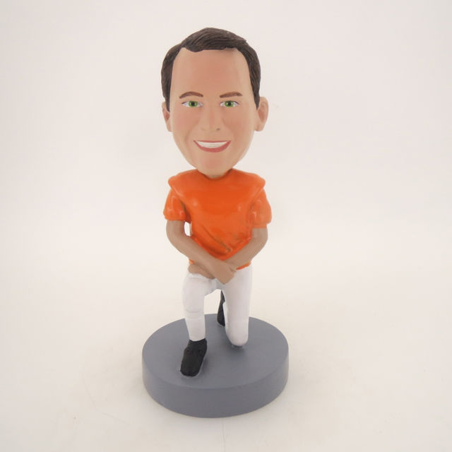 Picture of Custom Bobblehead Doll: On One Knee Football Man