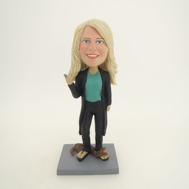 Picture of Custom Bobblehead Doll: Woman and Snake