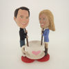 Picture of Custom Bobblehead Doll: Couple Stirring Love Mug