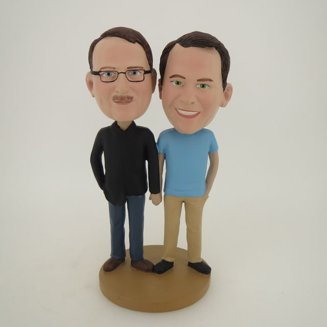 Picture of Custom Bobblehead Doll: Two Male Couple