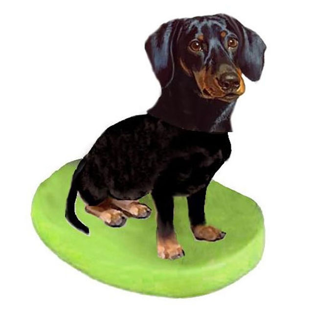 Picture of Custom Bobblehead Doll: Pet Dog Dachshunds Black