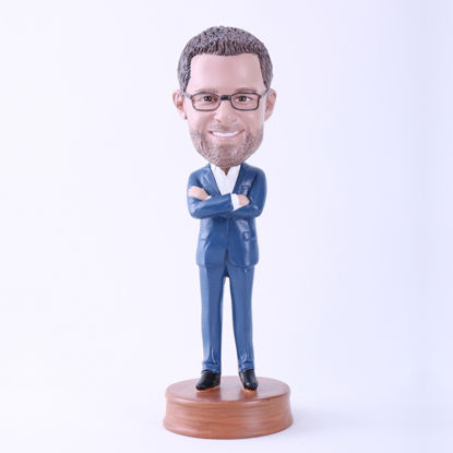 Picture of Custom Bobblehead Doll: Cool Man with Arms Folded