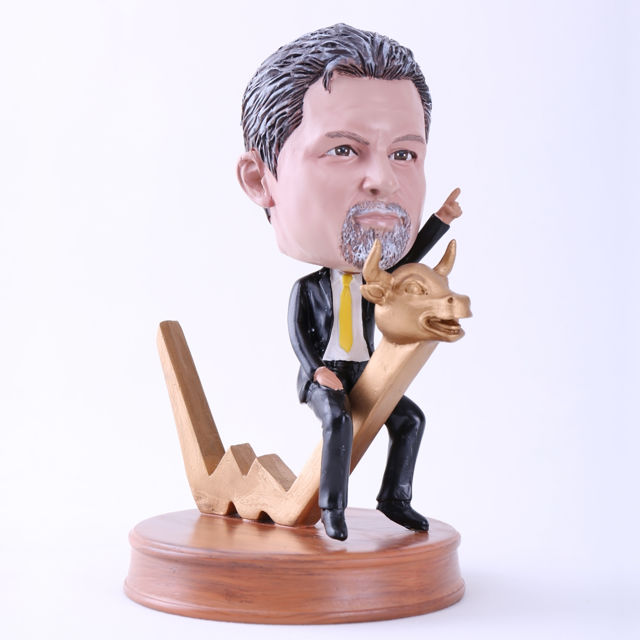 Picture of Custom Bobblehead Doll: Winning Financial Man