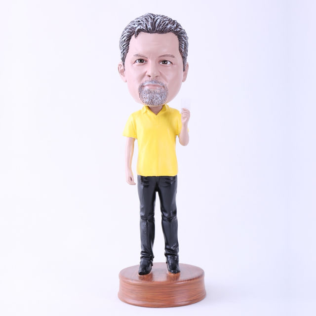 Picture of Custom Bobblehead Doll: Yellow T-shirt Man
