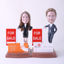 Picture of Custom Bobblehead Doll: Couple Property Agent
