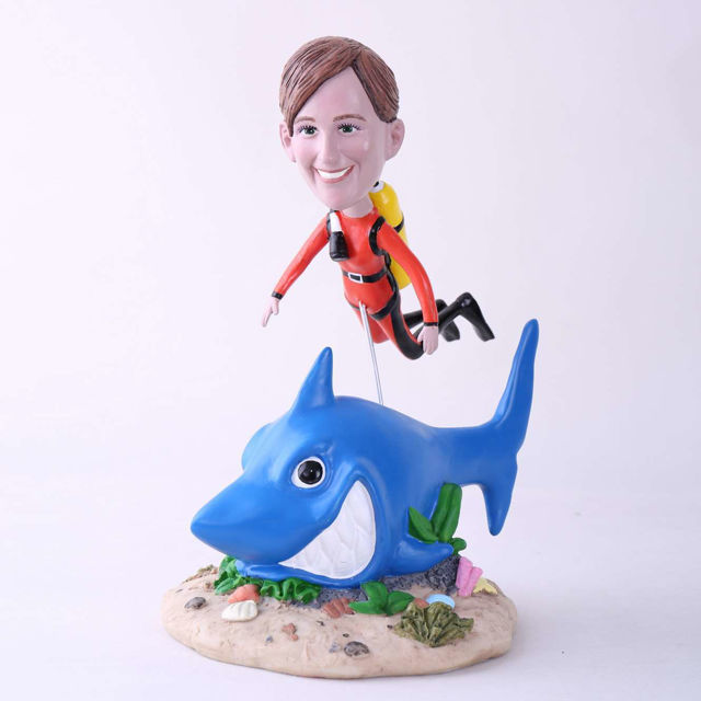 Picture of Custom Bobblehead Doll: Scuba Diving Woman