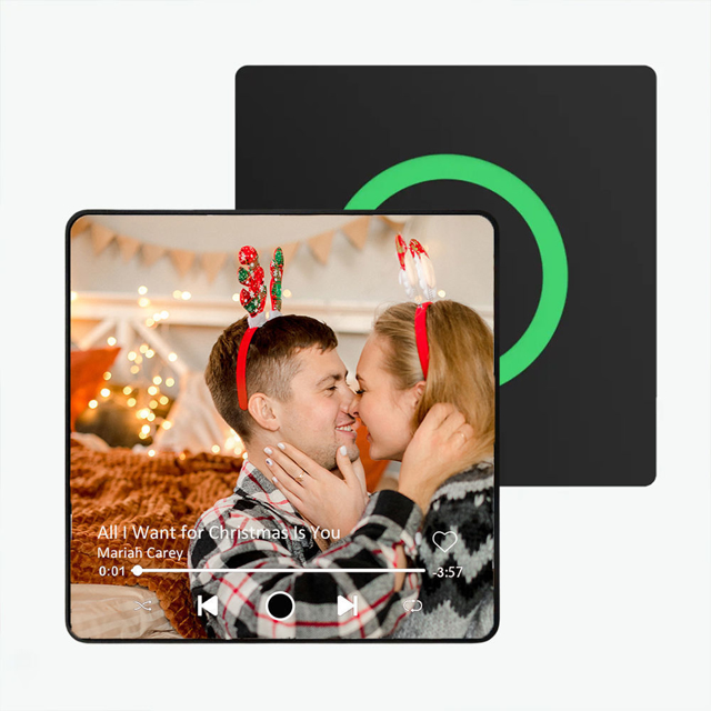 Picture of Custom Christmas Music Photo Fridge Magnet | Spotify Plaque Fridge Magnet | Bluetooth Supported | Christmas Gift