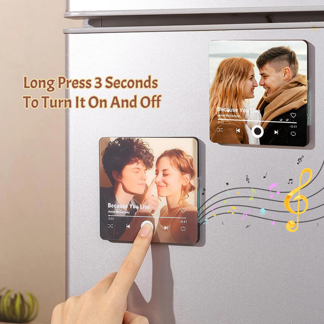 Picture of Personalised Valentine's Day Spotify Plaque Magnet - Custom Music Fridge Magnet