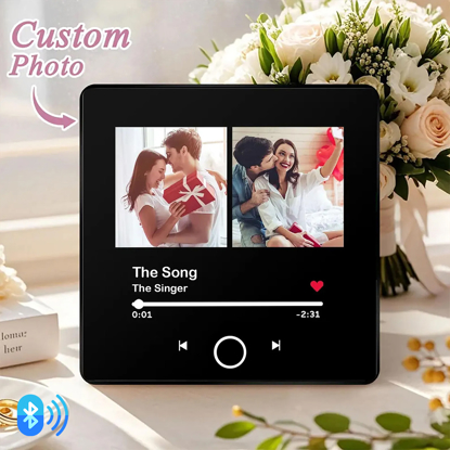 Picture of Customized Music Fridge Magnet - Personalised Spotify Plaque Magnet - Custom Music Fridge Magnet with Photos