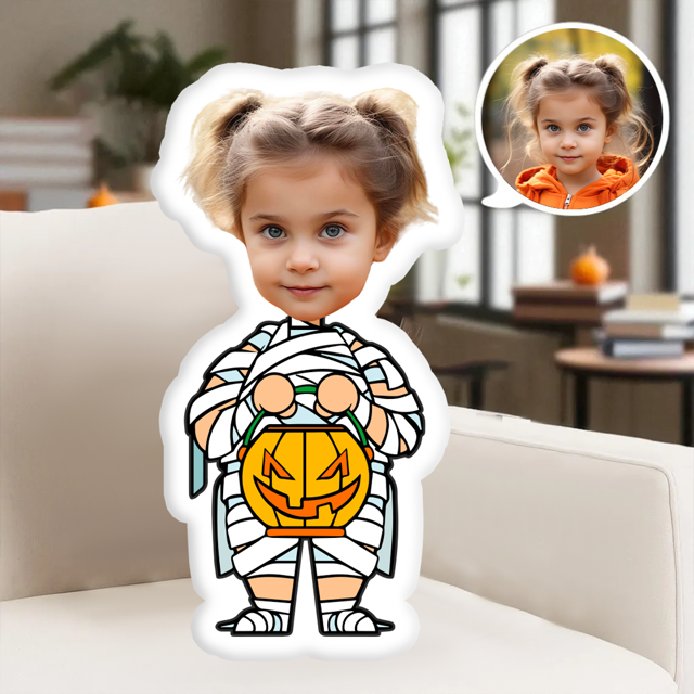 Picture of Personalized Halloween Bandage Face Pillow
