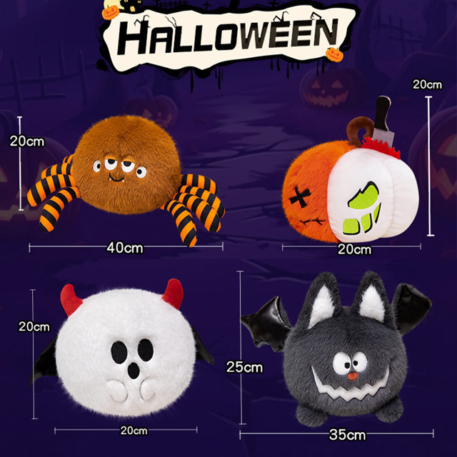 Picture of Halloween Pillow - Halloween Plush Doll Spider Pumpkin Bat Ghost