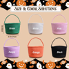 Picture of Trick or Treat Basket | Custom Embroidered Halloween Candy Basket | Halloween Gift for Kids