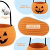 Picture of Trick or Treat Basket | Personalized Embroidered Halloween Candy Basket for Kids