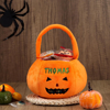 Picture of Trick or Treat Basket | Custom Embroidered Halloween Candy Basket | Halloween Basket for Kids
