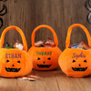 Picture of Trick or Treat Basket | Custom Embroidered Halloween Candy Basket | Halloween Basket for Kids