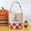 Picture of Trick or Treat Basket | Custom Embroidered Halloween Candy Basket | Halloween Basket for Children