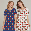 Picture of Custom nightgown | Custom Photo Nightdress | Personalized Face Sleepwear | Heart Nightdress