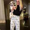 Picture of Custom Pajama Pants with Pets Face and Name | Personalised Pajama bottoms with Faces | Custom Pajama