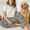 Picture of Custom Pajama Pants with Pets Face and Name | Personalised Pajama bottoms with Faces | Custom Pajama